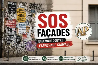 Lutte contre l'affichage sauvage - SOS Façades